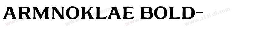 ARMNoklae Bold字体转换 ARMNoklae Bold字体转换